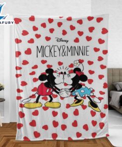 Custom Name Mickey And Minnie Blanket