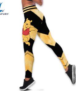 Custom Name Winnie The Pooh Themed Hoodie And Leggings Set