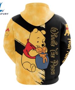 Custom Name Winnie The Pooh Themed Hoodie And Leggings Set