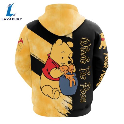 Custom Name Winnie The Pooh Themed Hoodie And Leggings Set