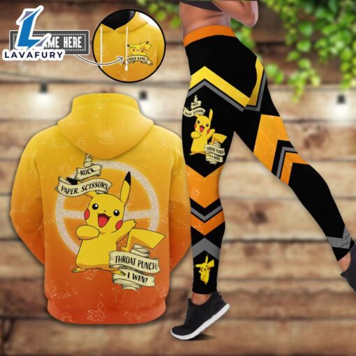 Custom Pikachu Themed Hoodie And Leggings Set