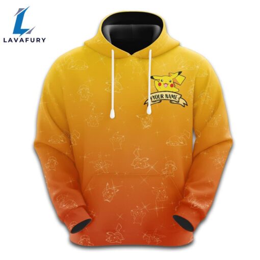 Custom Pikachu Themed Hoodie And Leggings Set