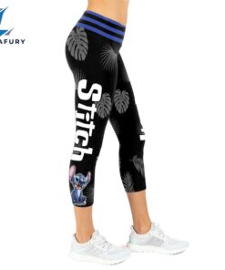 Custom Stitch Glitter Hoodie And Capris Leggings Set