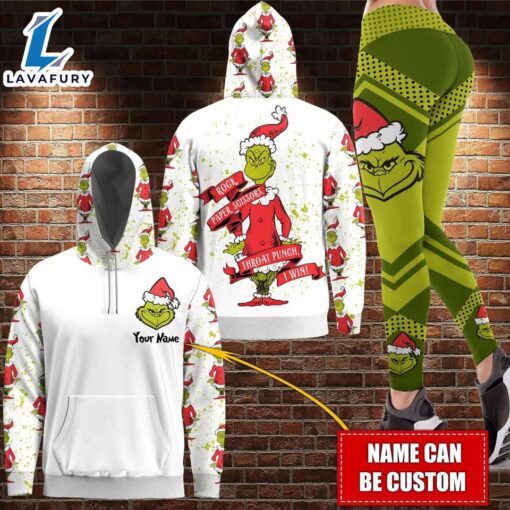 Custom The Green Monster Hoodie Legging Set, Personalized Funny Character Hoodie Legging Set