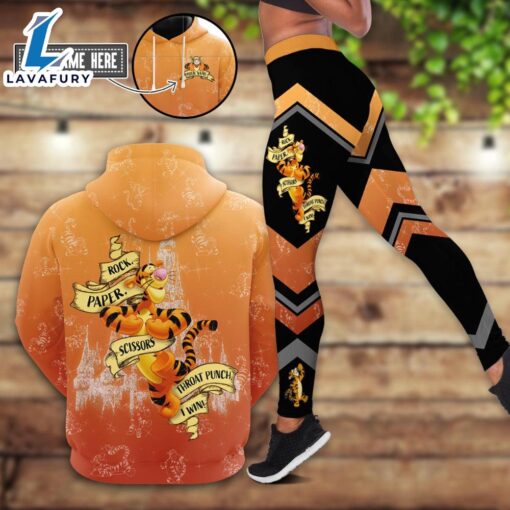 Custom Tiger Themed Hoodie And Leggings Set