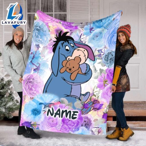 Custom Winnie The Pooh Eeyore Blanket