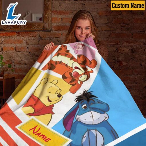 Custom Winnie The Pooh Tigger Piglet Eeyore Blanket