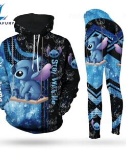 Customizable Stitch Pattern Hoodie And Leggings Set