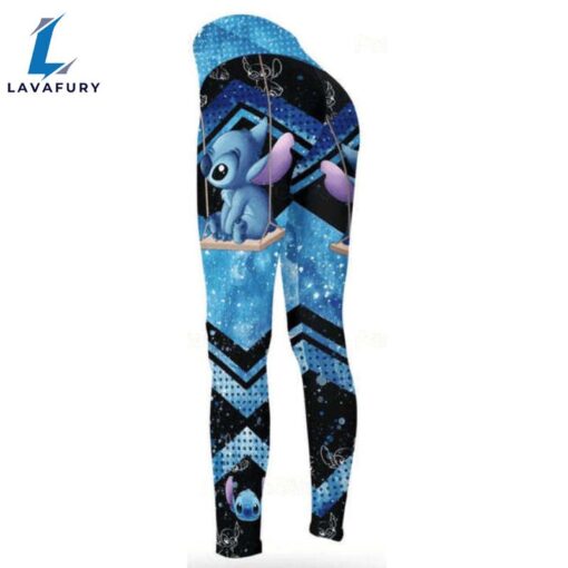 Customizable Stitch Pattern Hoodie And Leggings Set