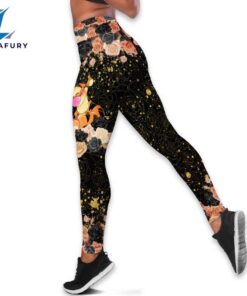 Customizable Tigger Rose Glitter Hoodie And Leggings Set