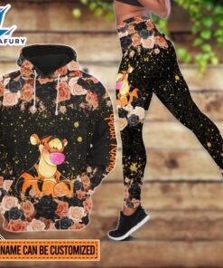 Customizable Tigger Rose Glitter Hoodie…