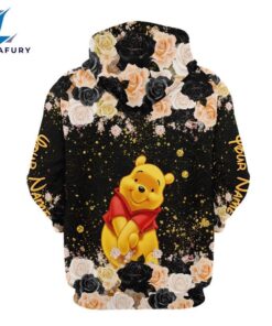 Customizable Winnie The Pooh Glitter Hoodie And Leggings Set