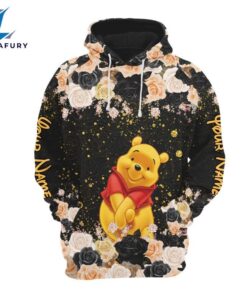 Customizable Winnie The Pooh Glitter Hoodie And Leggings Set