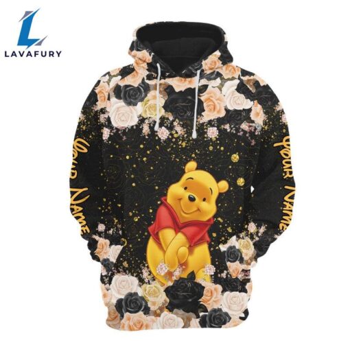 Customizable Winnie The Pooh Glitter Hoodie And Leggings Set