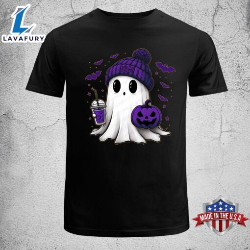 Cute Ghost Football Baltimore Christmas Football T-shirt