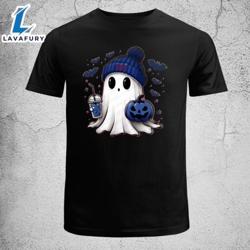 Cute Ghost Football Buffalo Christmas Football T-shirt