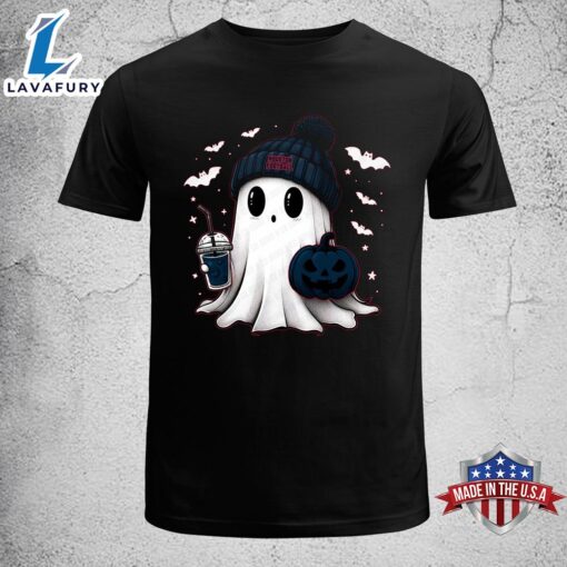 Cute Ghost Football Houston Christmas Football T-shirt