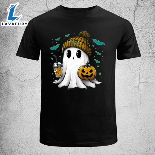 Cute Ghost Football Jacksonville Christmas Football T-shirt