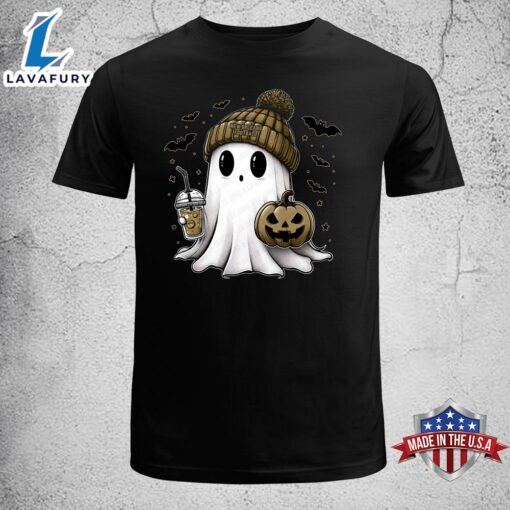 Cute Ghost Football New Orleans Christmas Football T-shirt