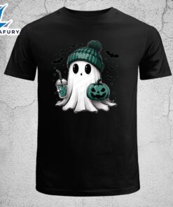 Cute Ghost Football Philadelphia Christmas Football T-shirt