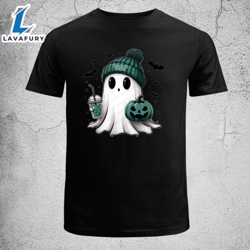 Cute Ghost Football Philadelphia Christmas Football T-shirt