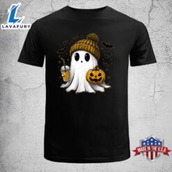 Cute Ghost Football Pittsburgh Christmas Football T-shirt