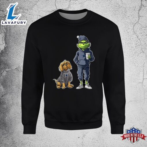 Dallas Cowboys Grinch Christmas Football Sweatshirt