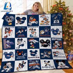 Den Broncos Mickey Mouse Blanket