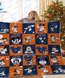 Detroit Tigers Mickey Mouse Blanket