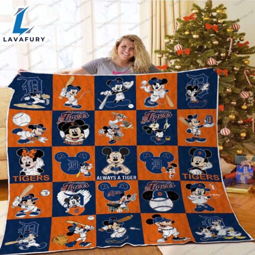 Detroit Tigers Mickey Mouse Blanket