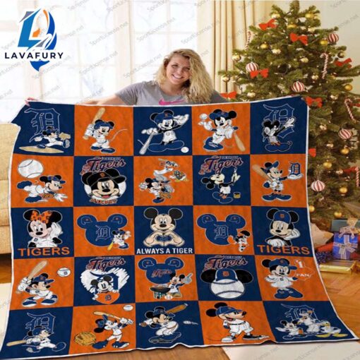 Detroit Tigers Mickey Mouse Blanket