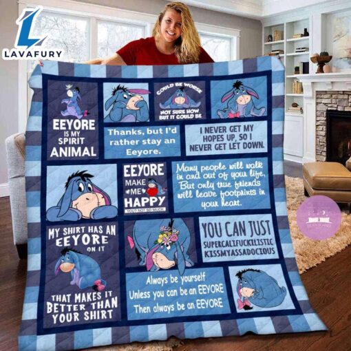 Disney Eeyore Winnie The Pooh Fleece Blanket