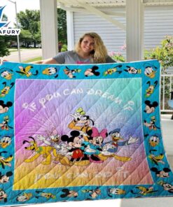 Disney If You Can Dream Mickey Mouse Inspired Blanket