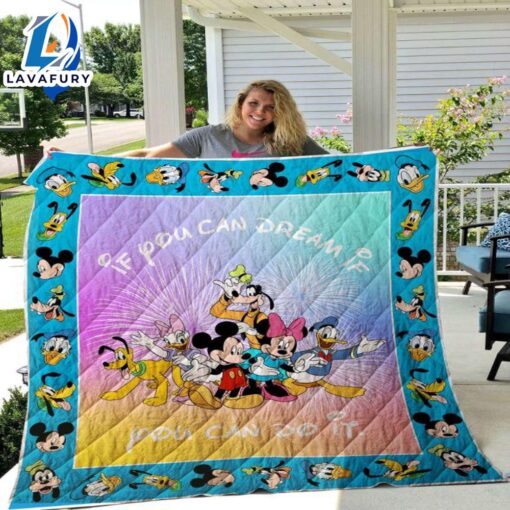 Disney If You Can Dream Mickey Mouse Inspired Blanket