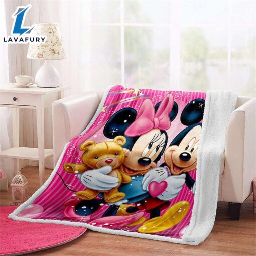 Disney Mickey And Minnie Love Blanket