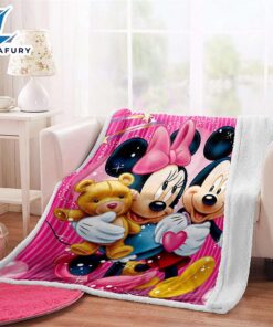 Disney Mickey And Minnie Love Blanket