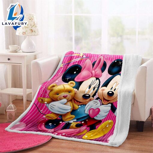 Disney Mickey And Minnie Love Blanket