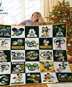 Disney Mickey Mouse Green Bay Packers Blanket