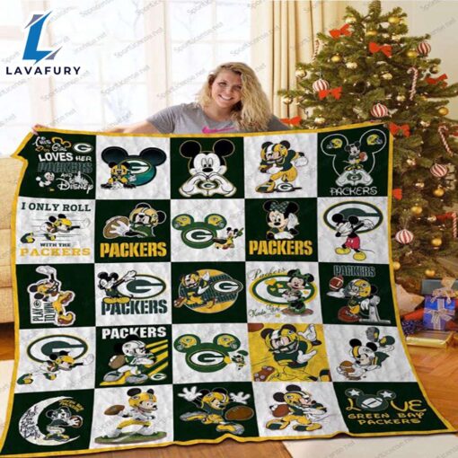 Disney Mickey Mouse Green Bay Packers Blanket