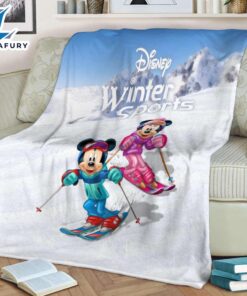 Disney Mickey Mouse Winter Sports Blanket