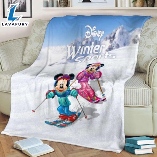 Disney Mickey Mouse Winter Sports Blanket