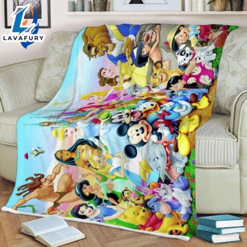 Disney Princesses Mickey Mouse Sherpa Fleece Blanket