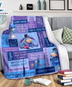 Disney Winnie The Pooh Eeyore Sherpa Fleece Blanket