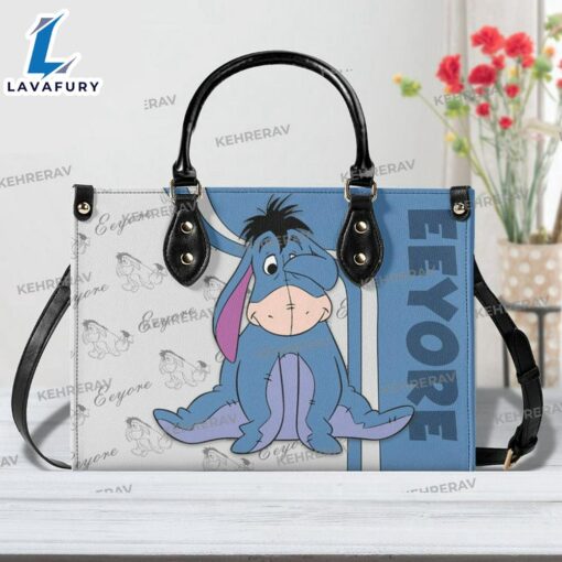 Eeyore Leather Handbag Custom Woman Bag for Eeyore Lovers