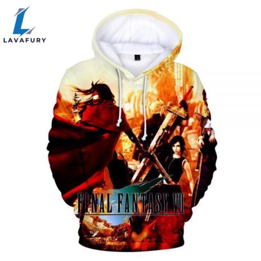 Final Fantasy Vii Unisex 3D Print Battle Hoodies