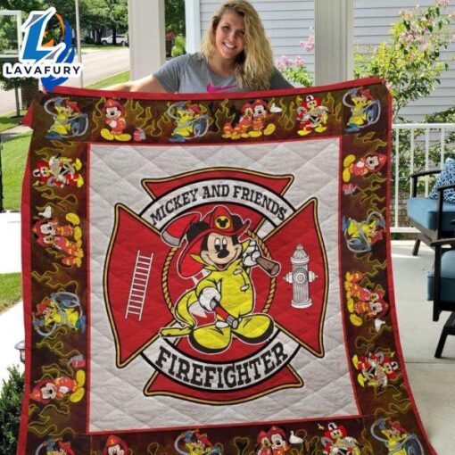 Fireman Mickey And Friends 3d Customized Blanket