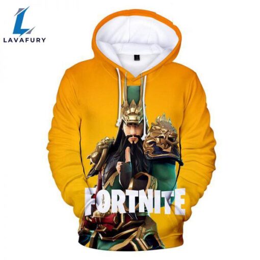 Fortnite Hoodies – Fortnite Season 7 New Hero Character Guan Yu 3D Hoodie