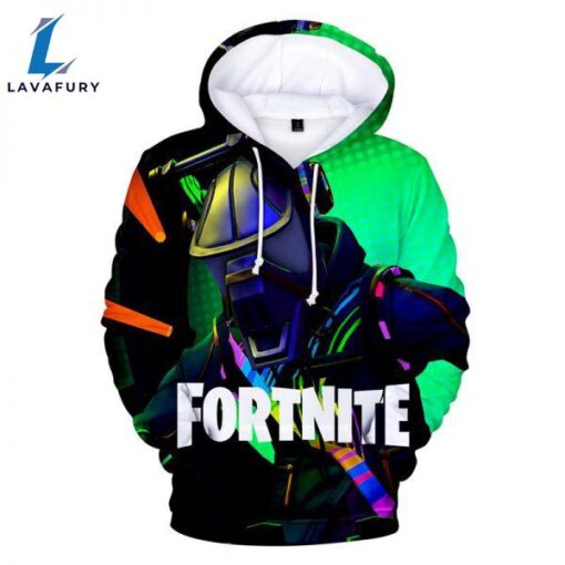 Fortnite Hoodies – Fortnite Season 7 New Hero Dj Alpaca 3D Hoodie