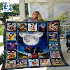 Full Moon Mickey Mouse Blanket