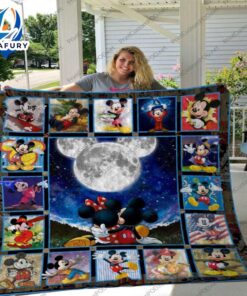 Full Moon Mickey Mouse Blanket